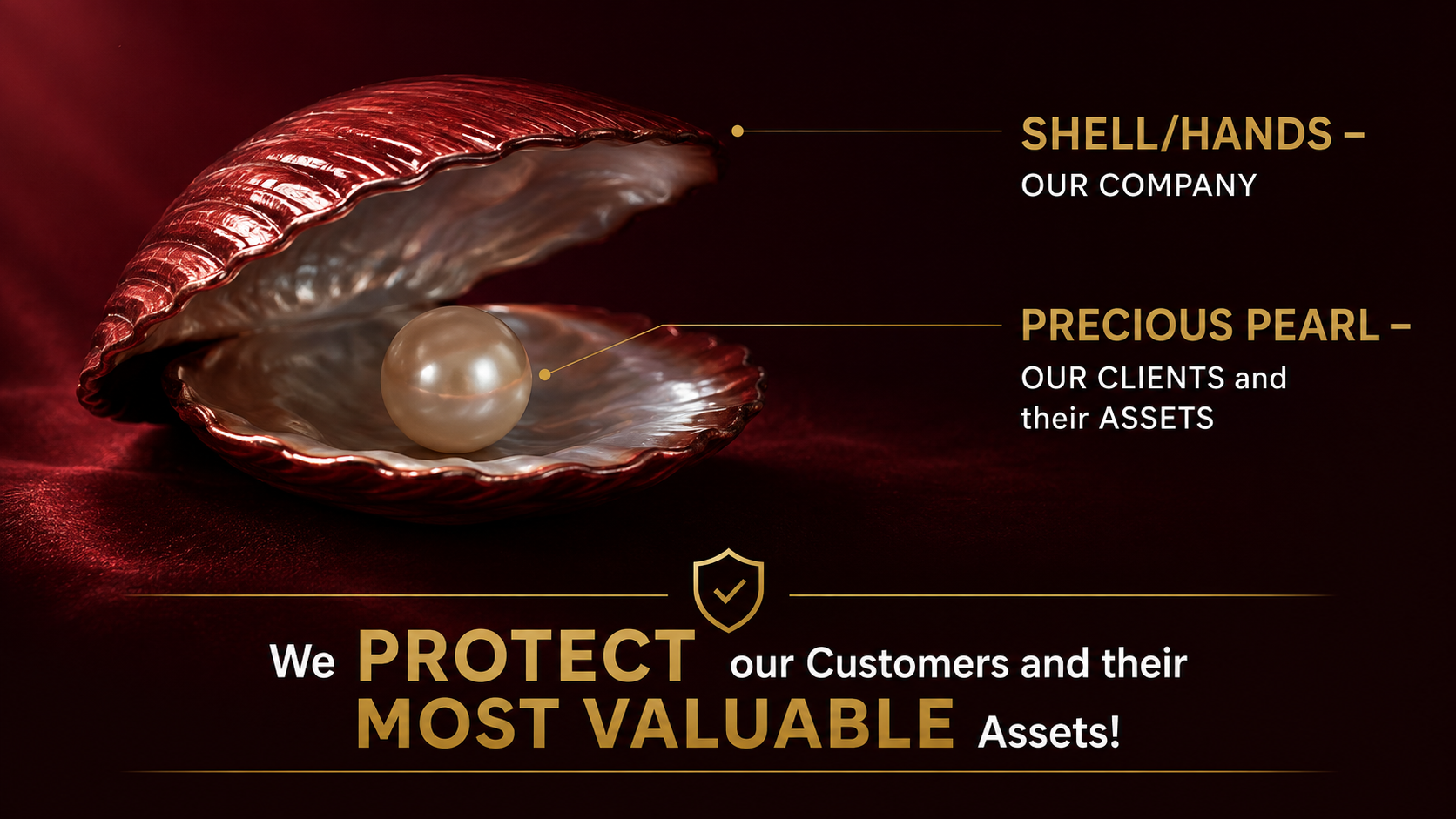Perla Insurance office with the company emblem and a 63 years of trust and service award